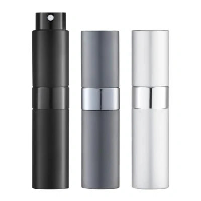 Image of Toureal 8 ml Empty Perfume Bottle (3 Pieces) Mini Travel Atomizer Spray (Red, Pink, Purple)