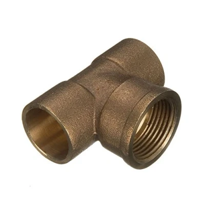Image of 15mm x 1/2&quot; Threaded Centre Tees End Feed