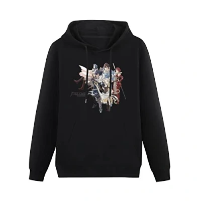 Image of TAN YA XUE Fire Emblem Awakening Unisex Sweatshirts Graphic Pullover Mens Black Printed Hoodies M