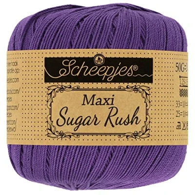 Image of Scheepjes Maxi Sugar Rush 521 Deep Violet Yarn 10x50g