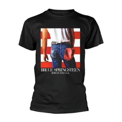 Image of Plastichead Bruce Springsteen &#039;Born in The USA&#039; (Black) Unisex T Shirt L