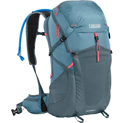 Image of Camelbak Women&#039;s Fourteener 30 100Oz, Smoke Blue/Fiery Coral