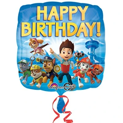 Image of (PKT) Child Paw Patrol Happy Birthday Standard Balloon