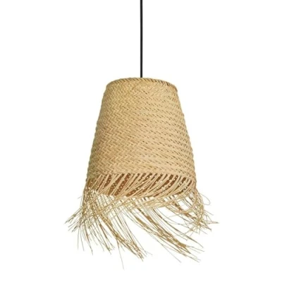 Image of EGLO Aycliffe pendant light, rattan lampshade, Ø 30 cm
