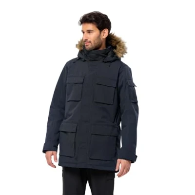 Image of Jack Wolfskin Men&#039;s Glacier Canyon Parka, Night Blue, XXL