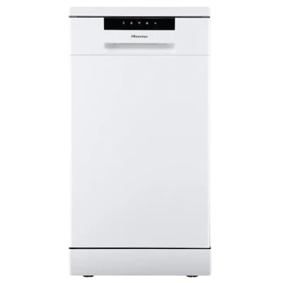 Image of Hisense HS523E15WUK Slimline 10 Places Free Standing Dishwasher White with 30 Minutes Quick Wash [Energy Class E]