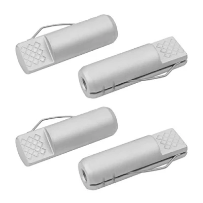 Image of POWERTEC 71499 Aluminum Bench Dogs ¾ Inch x 2 3/8 Inches Spring Loaded Hold Down for Workbenches 4 Pack