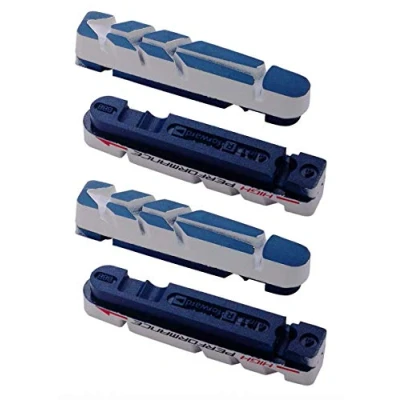 Image of BBB Cycling Unisex&#039;s BBS 28HP Ultra High Performance Bike Brake Shoes, Compatible Cross Stop, TechStop, Shimano, SRAM and Campagnolo Cartridges, 2 Pairs (4 Pieces), One Size