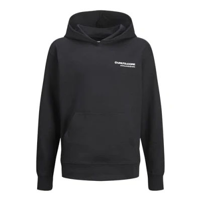 Image of Jack &amp; Jones Junior Jcoaero Print HOOD Hoodie for kids, Size: 8y, Black