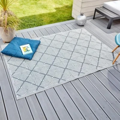 Image of Garden Mile® Large Al Fresco Rug Perfect for Patio, Lawn, Terrace, Balcony, Hall, or Kitchen Waterproof, Water Resistant, and UV Resistant Crafted from 100% Polypropylene