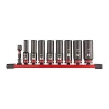 Image of Milwaukee Impact Socket Set 4932480455 Cr Mo Steel, Small