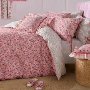 Image of Ashley Wilde Cath Kidston Ditsy Archive Pink Floral Duvet Cover Set (Super King 260cm x 220cm)