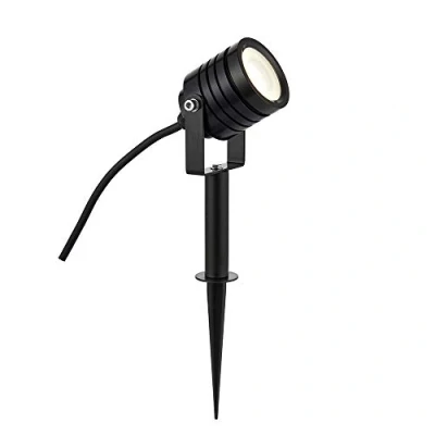 Image of Saxby Integrated LED 1 Light Outdoor Spike Black Anodised, Frosted IP65 78636