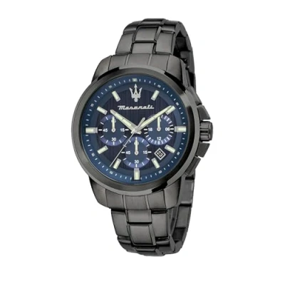 Image of Maserati Men&#039;s Watch, Traguardo Collection, Quartz Movement, Chronograph, Stainless Steel and Polyurethane Watch R8871612006
