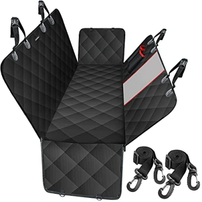 Image of Favoto Dog Car Seat Cover Back Protector for Pets Waterproof Scratch Proof Washable with Visible Mesh Window Universal Size Nonslip Hammock SUV, Sedan, Hatchback