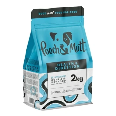 Image of Pooch &amp; Mutt Health Digestion, Complete Dry Dog Food (Grain Free), Salmon and Sweet Potato, 2kg