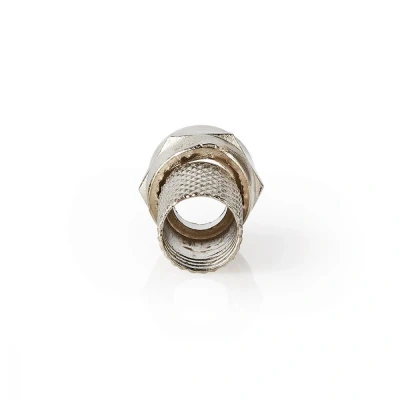 Image of Nedis F Connector Twist On for 7.5 mm Coaxial Cables, Silver, 25 pcs
