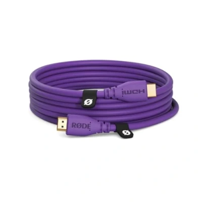 Image of RØDE HDMI 3 Premium High Speed Cable with Ethernet (3m/10ft, Purple)