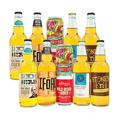 Image of Crafty Nectar Vegan Friendly Cider Box Craft All Natural Ciders No Additives 12 x 500ml