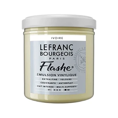 Image of Lefranc Bourgeois Acrylic Vinyl Emulsion, Ivory, 125ml Tube Vinylfarbe