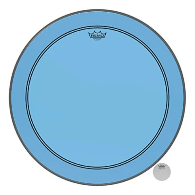 Image of Remo Powerstroke 3 Colortone Blue Bass Schlagzeugfell Drum Head, 24&quot; P3 1324 CT BU