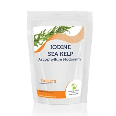 Image of Kelp 500mg Tablets Natural Iodine Source for Thyroid Support &amp; Metabolism