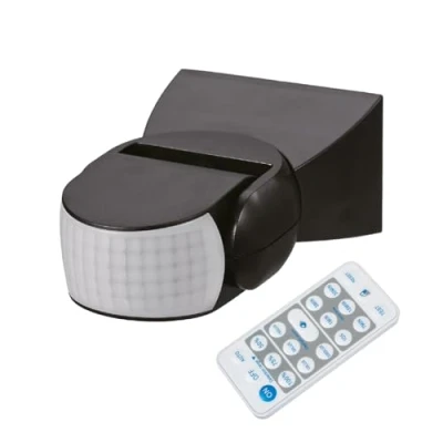 Image of Maclean MCE241 B PIR motion sensor, detector, infrared, with remote control, max. 1200w (incandescent), 300W (LED)