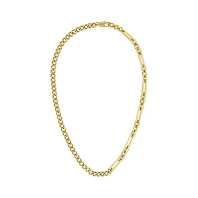 Image of BOSS Jewelry Men&#039;s MATTINI Collection Chain Necklace Yellow gold 1580452