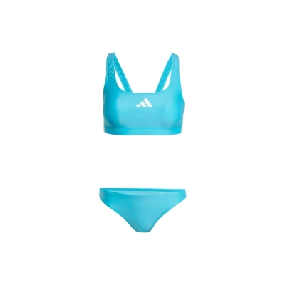 Image of adidas Performance 3STRIPES Vback Bikini Lucid cyan white, Women&#039;s, Size: 34, white