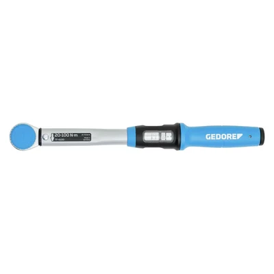 Image of GEDORE Torque wrench with square drive, 1/2&quot;, Switchable square, Scale, 20 100 Nm, 403.2 mm long, TF K100