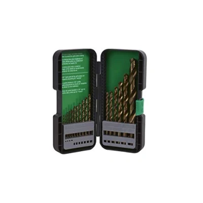 Image of Metabo HPT Drill Bit Set, 17 Piece, Gold Oxide, Twist 115136M