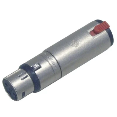 Image of Neutrik NA3FJ 3 Pin XLR Female to 6.35mm Stereo Locking Jack Socket Adaptor