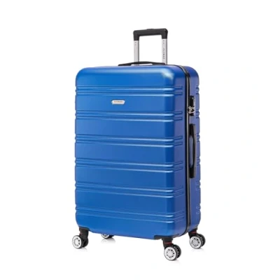 Image of Flymax 29&quot; Large Suitcases on 4 Wheels Lightweight Hard Shell Luggage Durable Check in Hold Built 3 Digit Combination Navy 100L