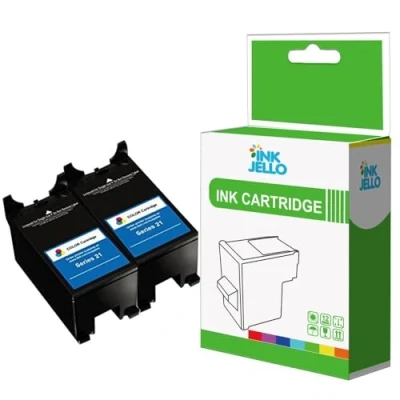 Image of InkJello Compatible Ink Cartridge Replacement for Dell V313 V313W V515W P513W P713W V715W (Colour, 2 Pack)
