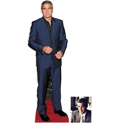 Image of *Fan Pack* George Clooney Lifesize Cardboard Cutout (Standee/Standup) Includes 8X10 (25X20Cm) Star Photo Fan Pack #268