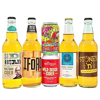Image of Crafty Nectar Vegan Cider Selection Craft All Natural Ciders No Additives 6 x 500ml