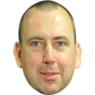 Image of FoxyPrinting Mark Williams Snooker Celebrity Cardboard Party Face Mask Fancy Dress