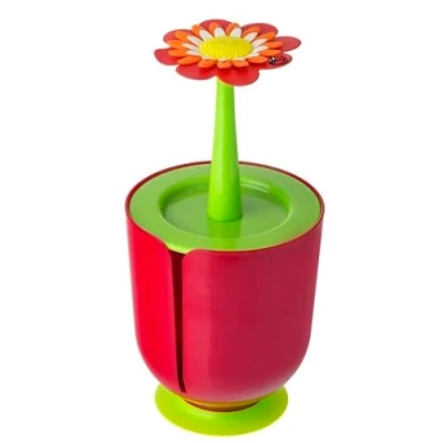 Image of VIGAR portarollos Bathroom Flower Power Red/Green