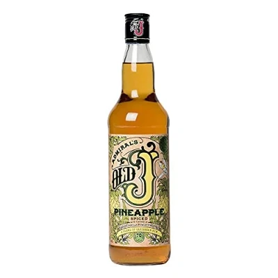 Image of Admiral’s Old J Pineapple Spiced Rum 35 Percent ABV 70cl Bottle