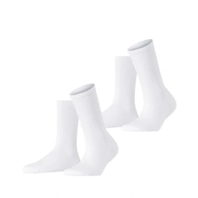 Image of ESPRIT Womens Basic Tennis 2 pack W Cotton Plain Pairs Socks, Multicolor (Green 0030), 2.5 5 UK