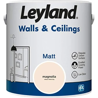 Image of Leyland Walls &amp; Ceilings Matt Magnolia 2.5L