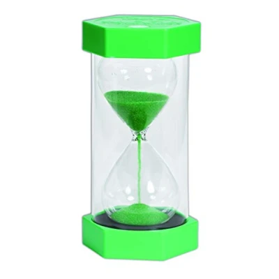 Image of TickiT 92042 Mega Sand Timer, 1 minutes, 150 mm Diameter, Green
