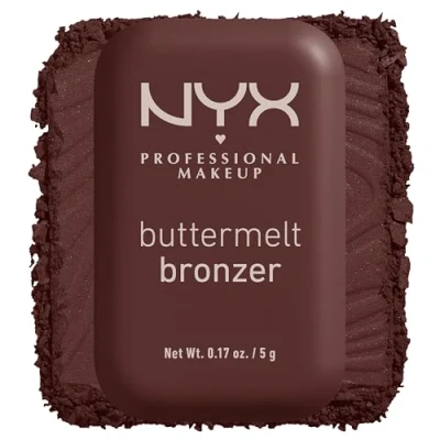 Image of NYX Professional Makeup Buttermelt Powder Bronzer, Up To 12H Wear, Fade &amp; Transfer Resistant, Shade: Butta Than U