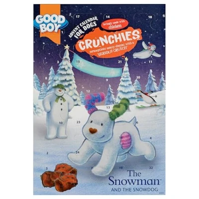 Image of Good Boy The Snowman™ &amp; Snowdog Christmas Dog Advent Calendar With Crunchies Treats