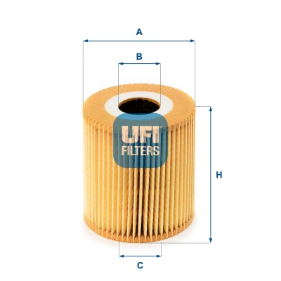 Image of 30681552, 30794824, 31273979, 31336192, 31342920 Fuel Filter UFI 26.020.00 Insert VOLVO: V40 Hatchback, V50, C30, FORD: MONDEO 4