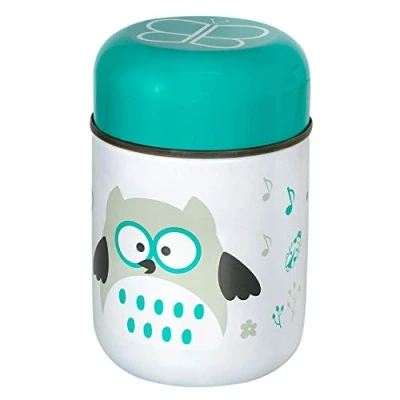 Image of bblüv Foöd Insulated container with spoon and bowl Aqua 1 Unit (Pack of 1)