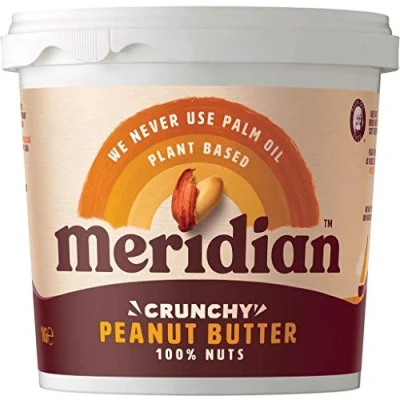Image of Meridian Crunchy Peanut Butter No Salt 1000g (Pack of 3)