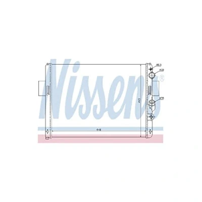 Image of 93824070 Engine radiator NISSENS 61972 IVECO: DAILY 2 Kasten/Kombi