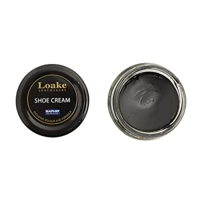 Image of Loake Black Cream Polish By Saphir Exclusive Colour And Formula Leather