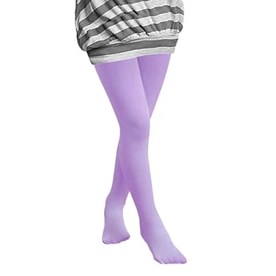 Image of Lady Sofia Girls Semi Opaque Tights 40 Denier Kids Fashion (7 8 Years, Violet)